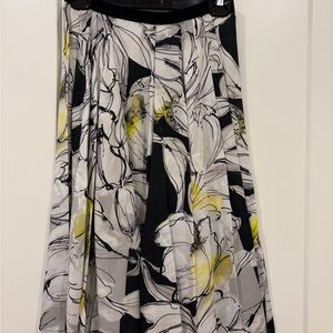 D. Exterior made in Italy s.42 floral Print A-Line Skirt